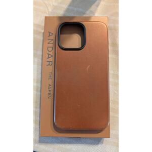 iPhone 15 Pro Max Andar Luxury Leather Case
